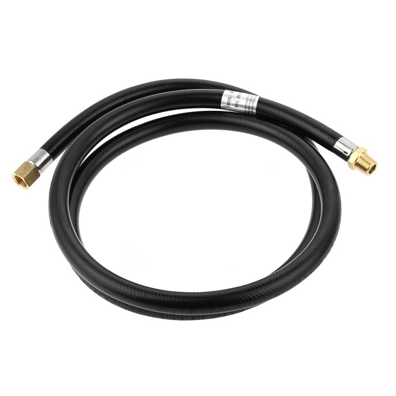 MCAMPAS 1/4 Inch NPT Propane Appliance Extension 5 Feet High Pressure Hose For Gas grills, Turkey Fryers, Fire Pit, Mr Heater.RV Equipment Etc- 1/4" Male NPT x 1/4" Female NPT - Image 2
